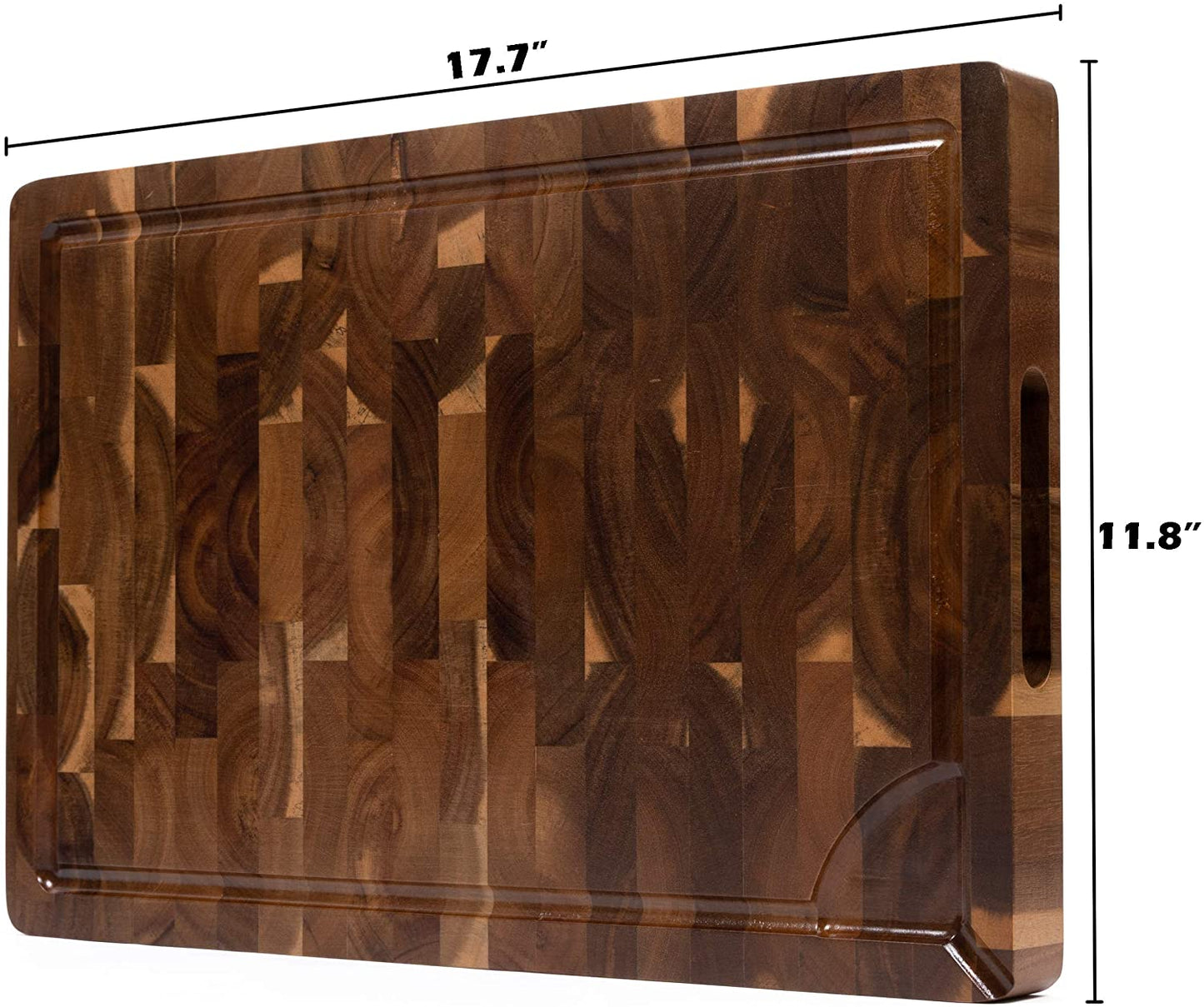 Engraved Acacia End Grain Butcher Block Cutting Board