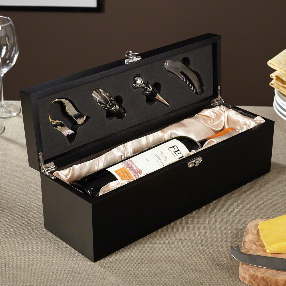 Wine Bottle Gift Box and Accessory Set