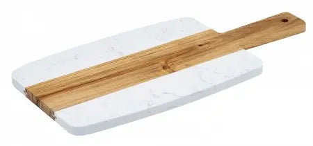 Engraved Acacia and Marble Charcuterie Board